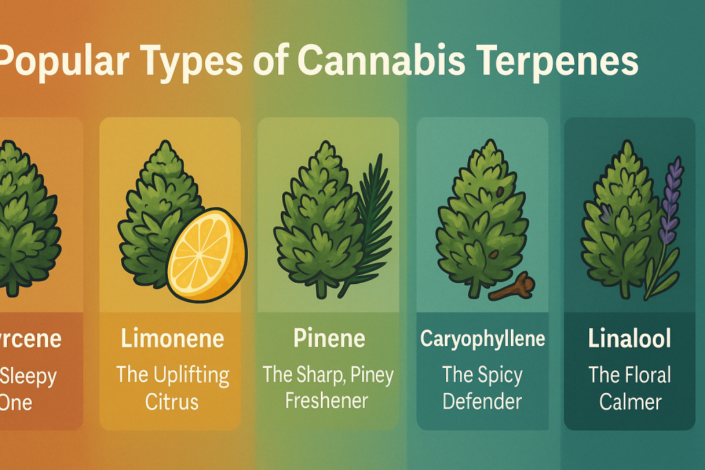 Understanding Terpenes & THC 5 Popular Types of Cannabis Terpenes